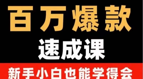 百万爆款速成课:用数据思维做爆款,小白也能从0-1打造百万播放视频